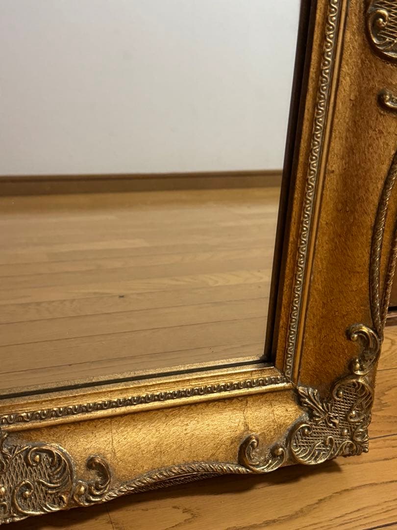 アンティーク調 ミラー ヴィンテージ調 ゴールド