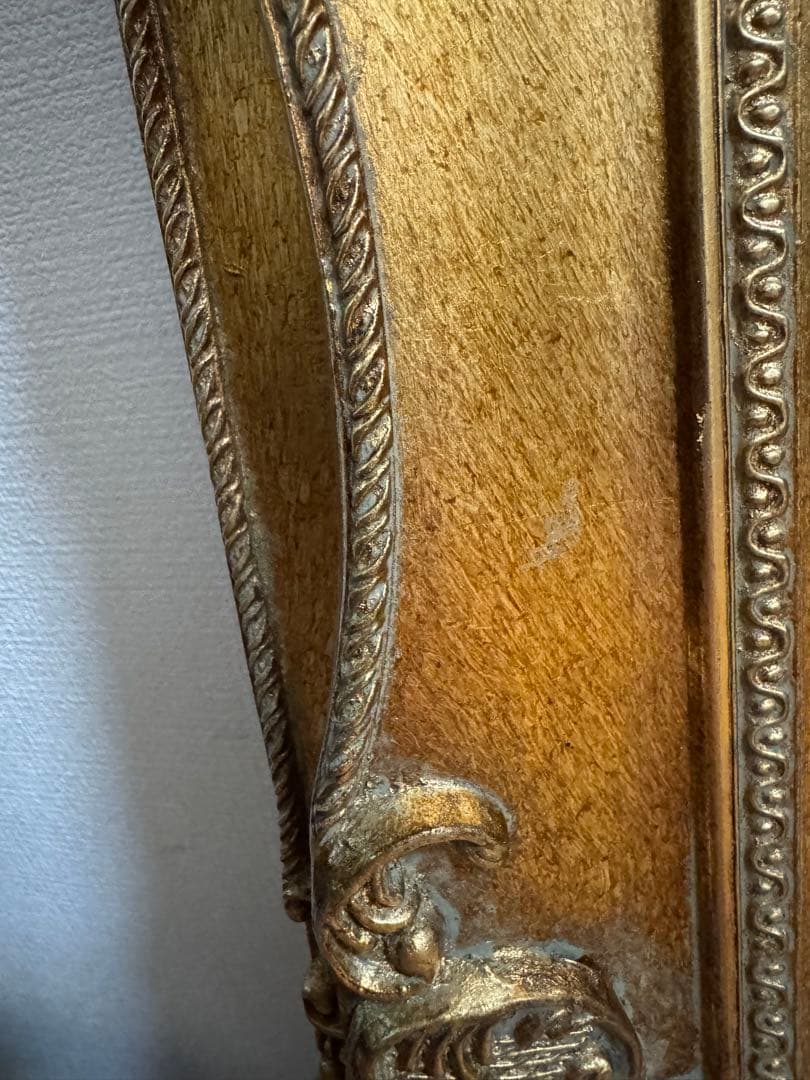 アンティーク調 ミラー ヴィンテージ調 ゴールド