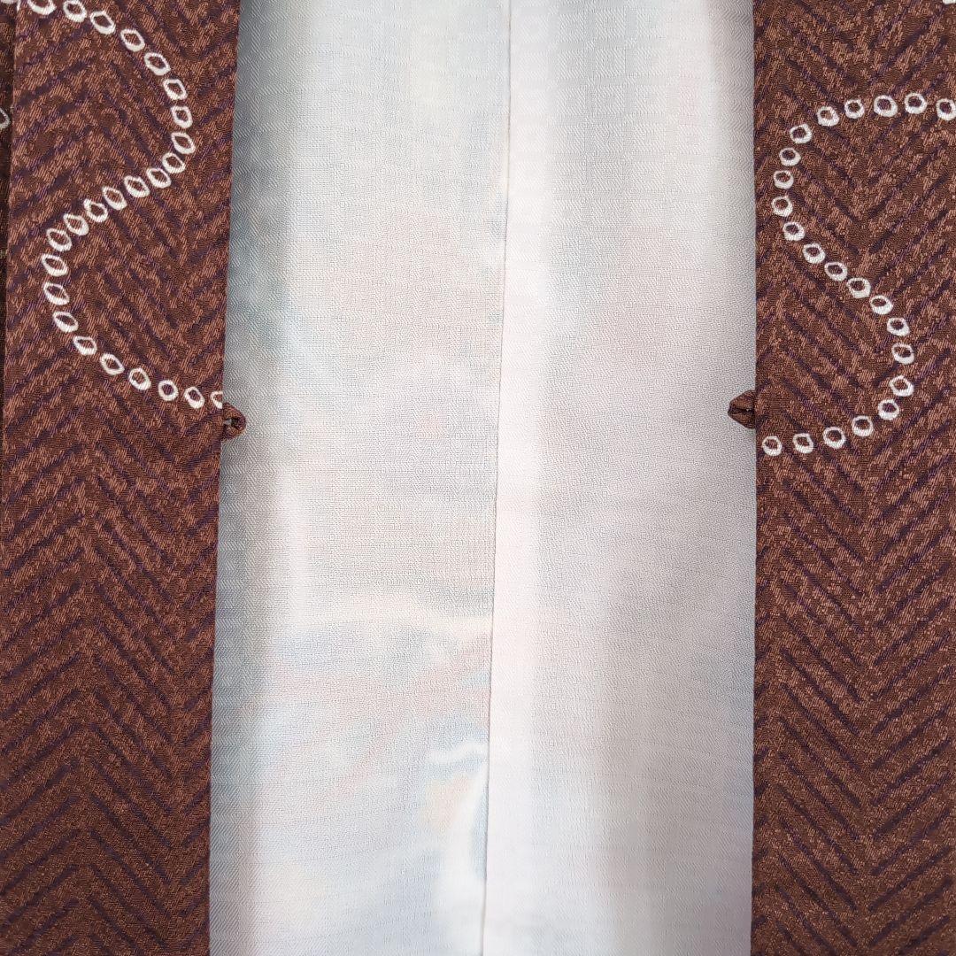 男の子 着物、羽織、長襦袢3個セット 茶色 美品