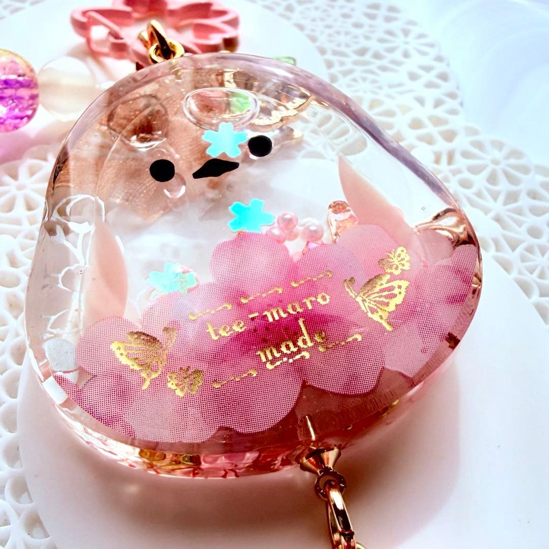 再販【レジン♡シェイカー】シマエナガさん♡桜ゼリー・まる - メルカリ