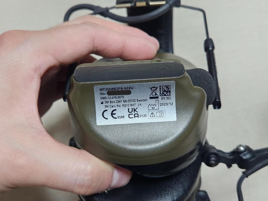 【美品】3m Peltor COMTAC xpi 実物 ヘッドセット