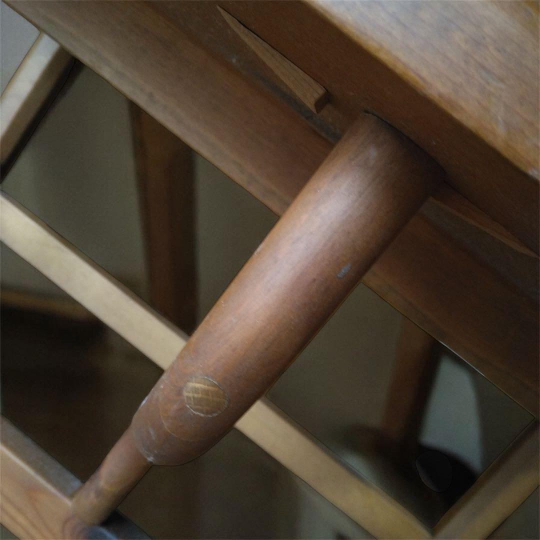 楕円形ちゃぶ台 机 木製 中古品 アンティーク 送料無料