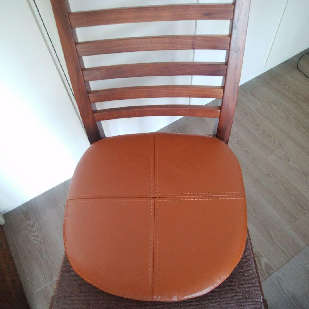 レザーチェアパッドクッション 本革 4枚セット