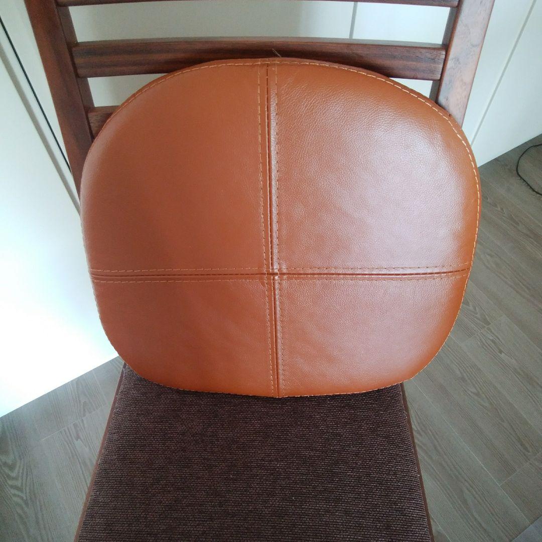 レザーチェアパッドクッション 本革 4枚セット