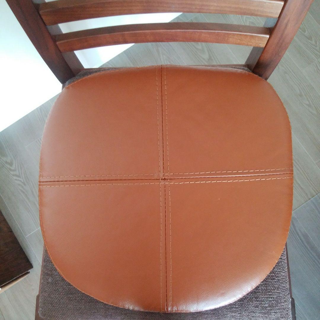 レザーチェアパッドクッション 本革 4枚セット