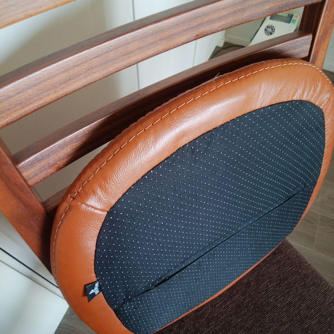 レザーチェアパッドクッション 本革 4枚セット