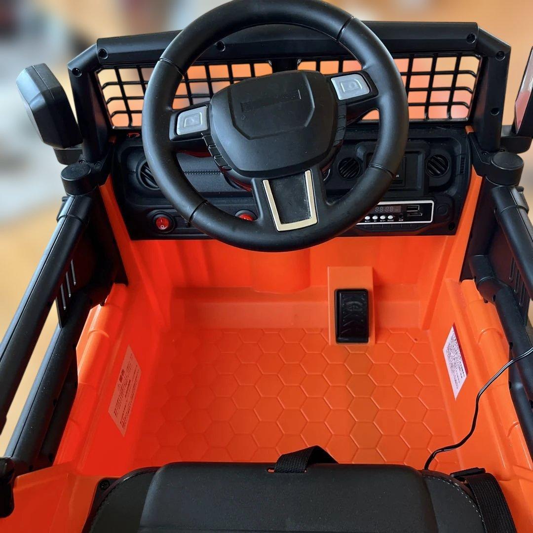 ゴ*ン様 オレンジ色オフロード電動乗用ラジコンカー - メルカリ