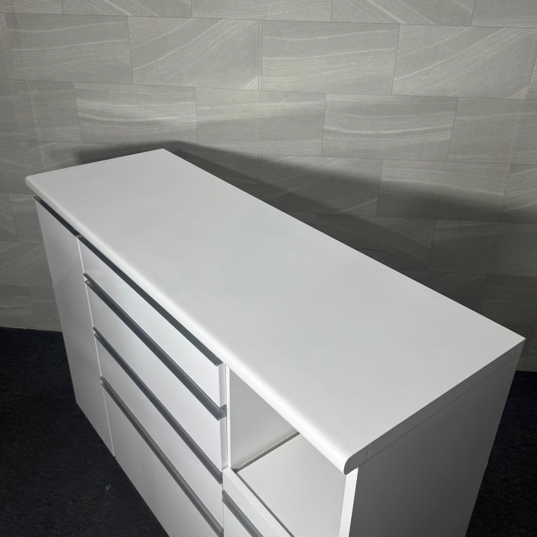 大川家具 キッチンカウンター 幅140cm 食器棚 家具 家具 d4947