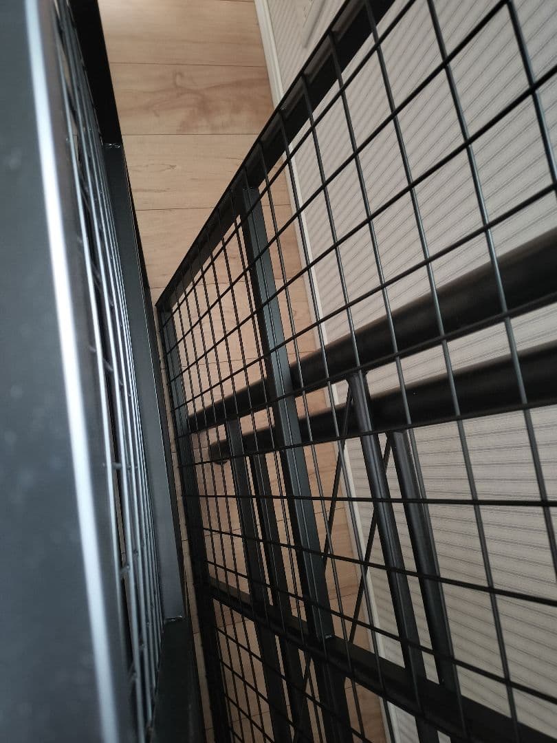 ニトリ　スチールミドルベッド　ブラック　☆お引き取り限定☆　NITORI