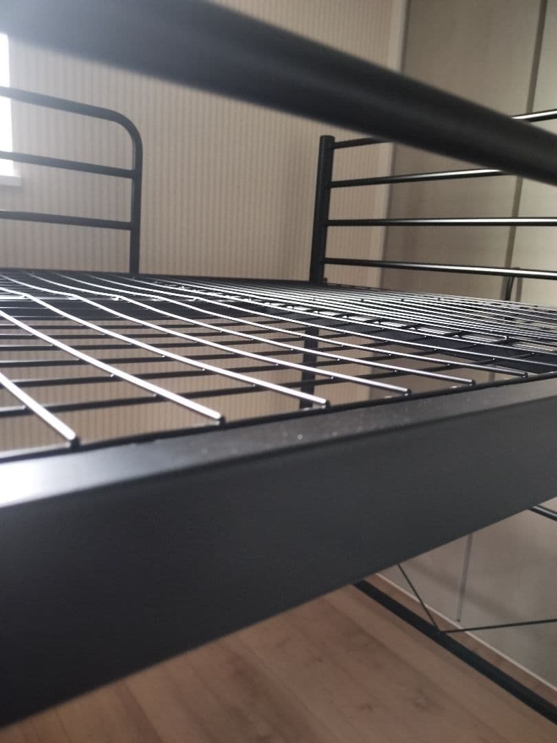 ニトリ　スチールミドルベッド　ブラック　☆お引き取り限定☆　NITORI