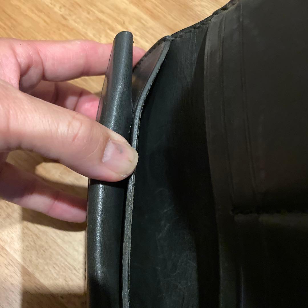 処分価格！！ヘビ皮 バイソン　ワンズワーカー　長財布