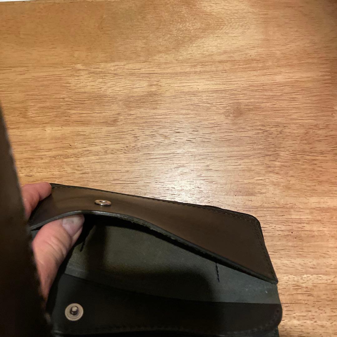 処分価格！！ヘビ皮 バイソン　ワンズワーカー　長財布