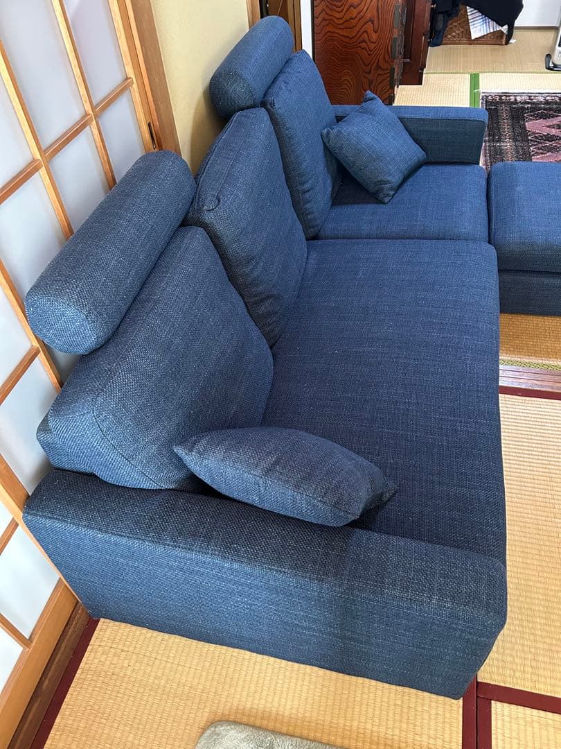 SAKODA 3Pソファ オットマン付き