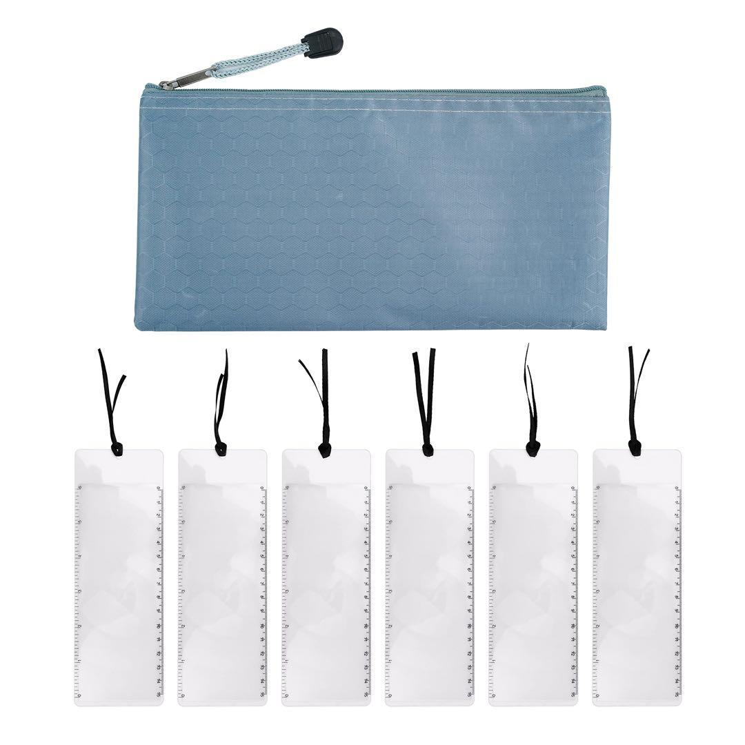 6枚フレネルレンズ 3倍 雑誌を拡大する 6ピースブックマーク 定規