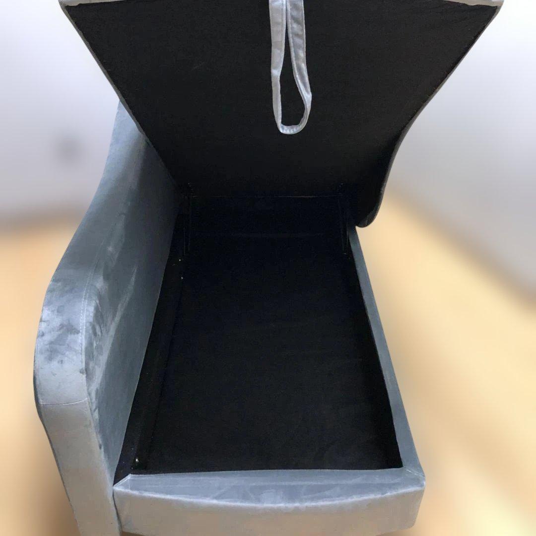 ソファ カウチソファ ファブリック 韓国風 ベロア 収納付き 88205