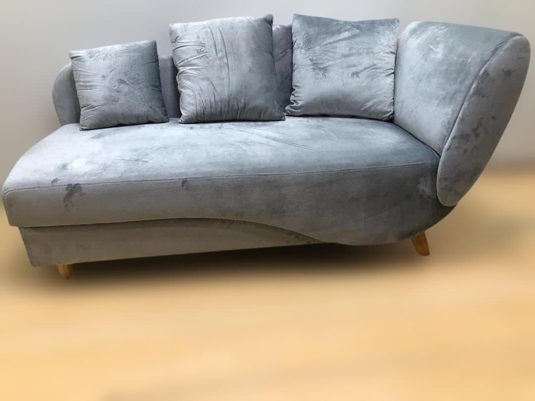 ソファ カウチソファ ファブリック 韓国風 ベロア 収納付き 88205