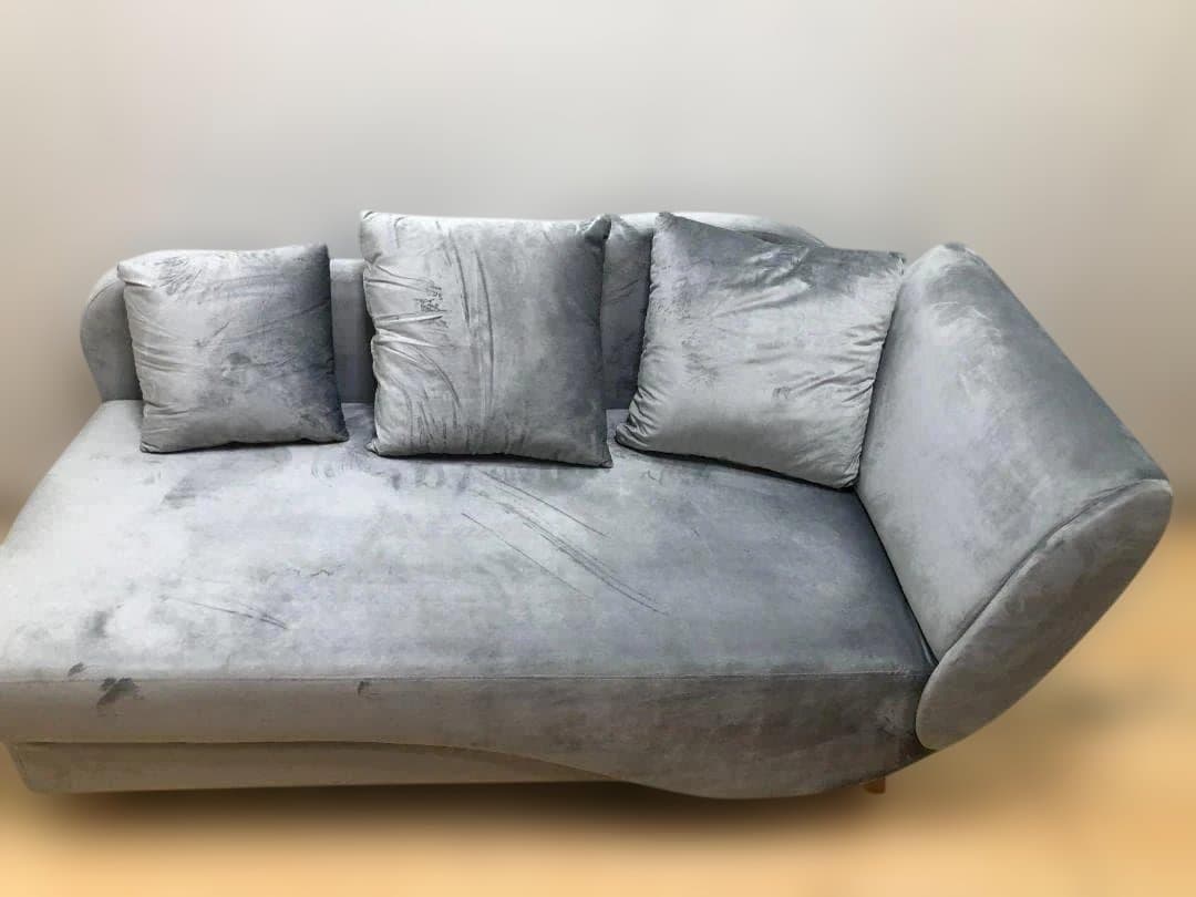 ソファ カウチソファ ファブリック 韓国風 ベロア 収納付き 88205