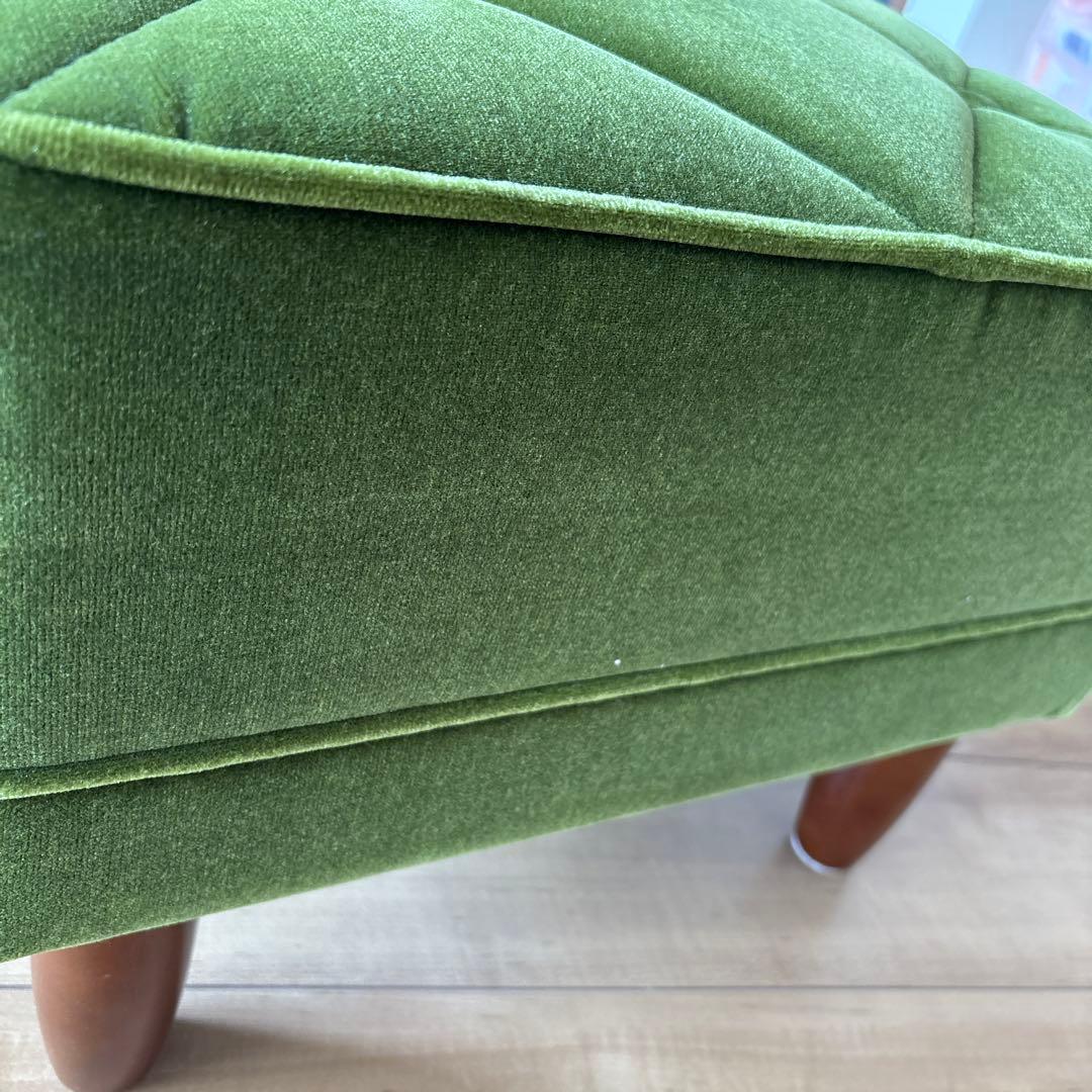 KARIMOKU60 カリモク　オットマン（モケットグリーン）