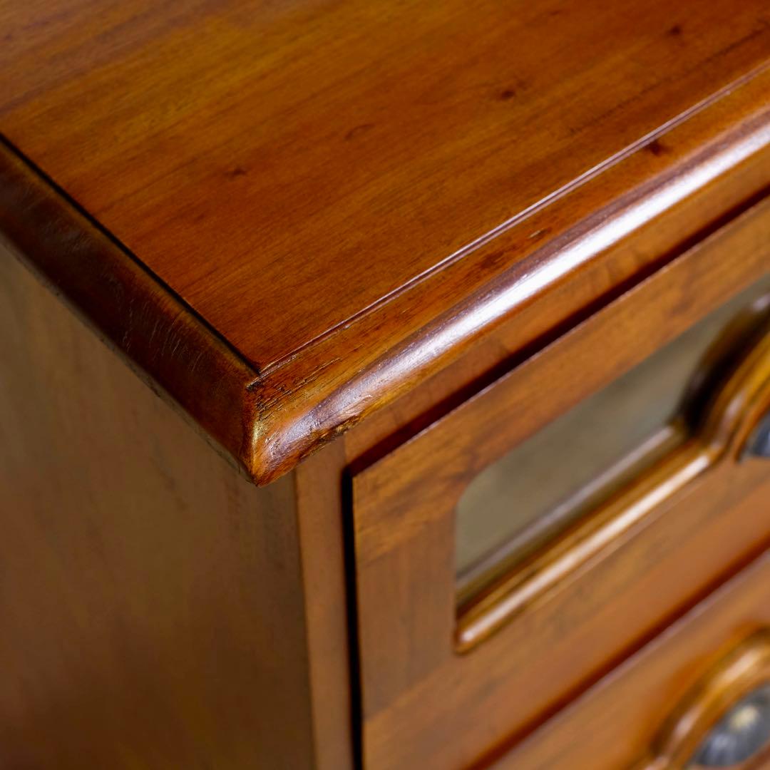 H 新品 アジアン チェスト サイドボード カントリー 収納 引き出し