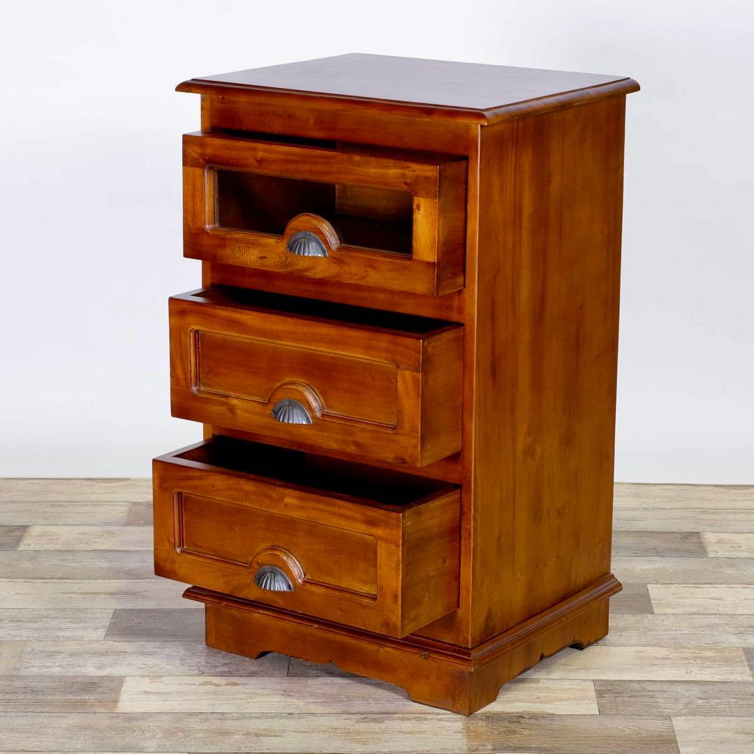 H 新品 アジアン チェスト サイドボード カントリー 収納 引き出し