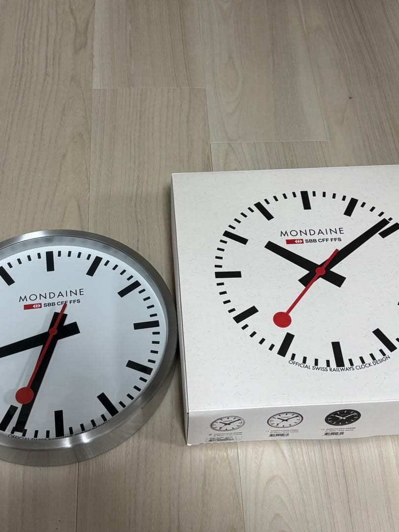 新品未使用】モンディーン 掛け時計 ウォールクロック 25cm 箱付き