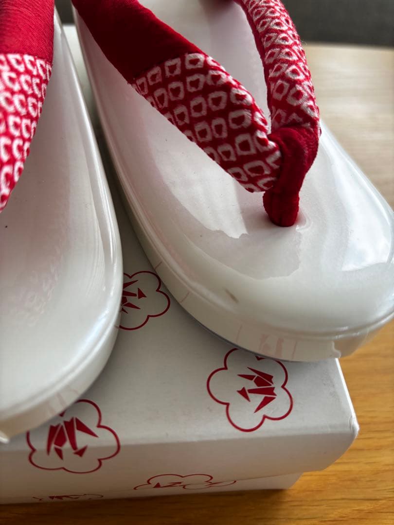 七五三　７歳　21センチ　牛革草履