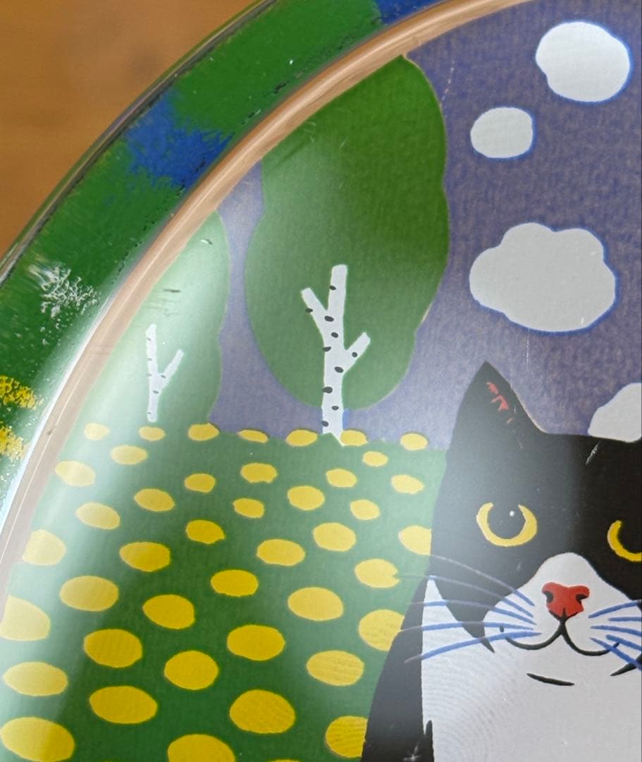  ネコのガラスカード \"Perhepotretti\"