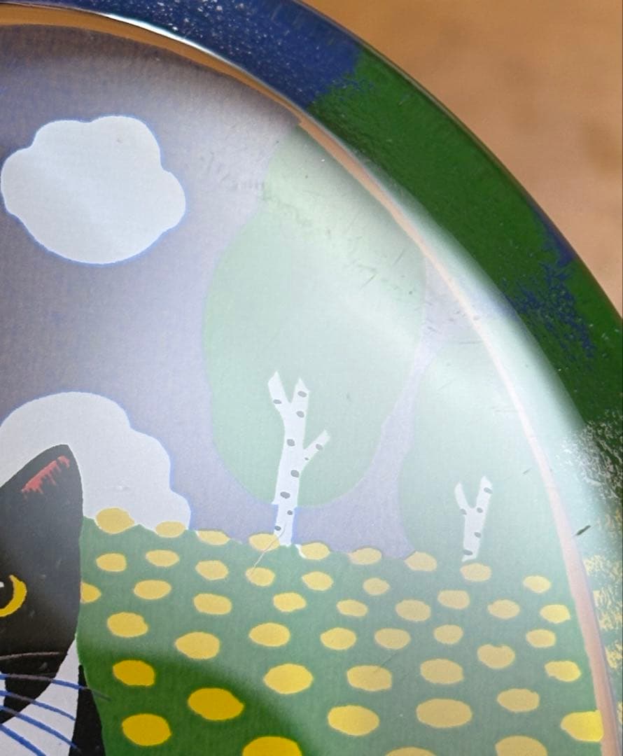  ネコのガラスカード \"Perhepotretti\"