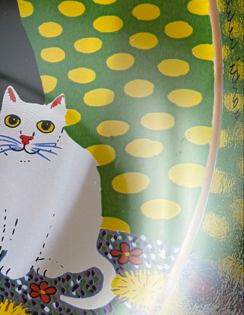  ネコのガラスカード \"Perhepotretti\"