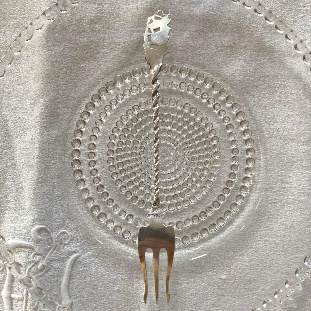 純銀 鈴蘭 透かし フォーク - メルカリ