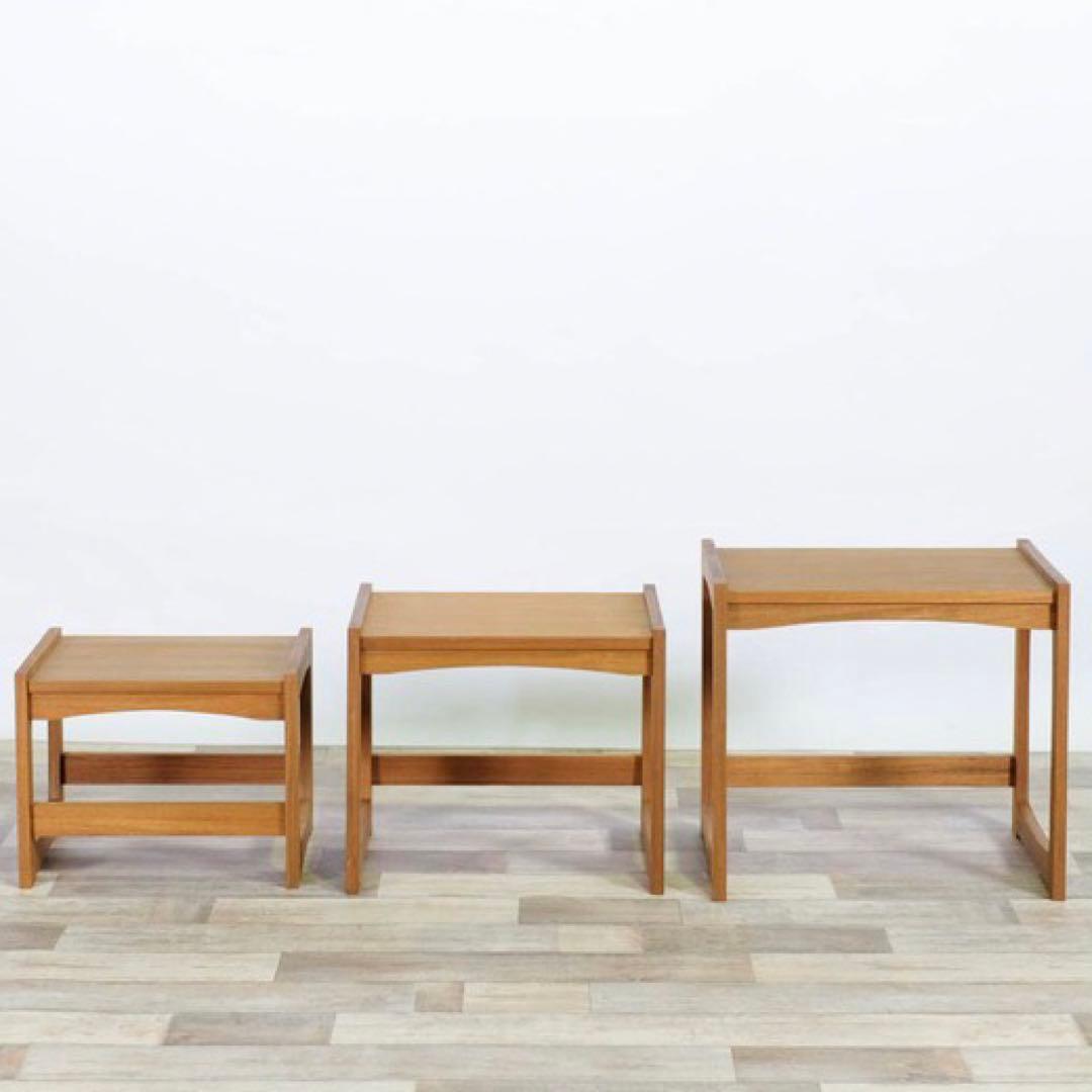 G 新品 北欧 ネストテーブル サイドテーブル ミニテーブル 天然木 収納 机