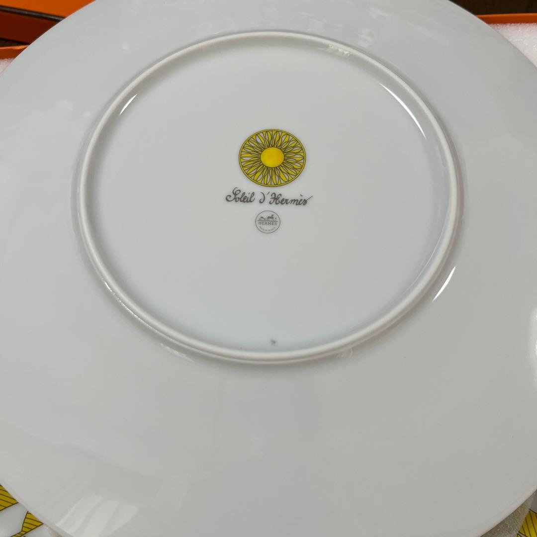2枚セット　エルメス　ソレイユドゥ　ディナープレート27cm 箱付き