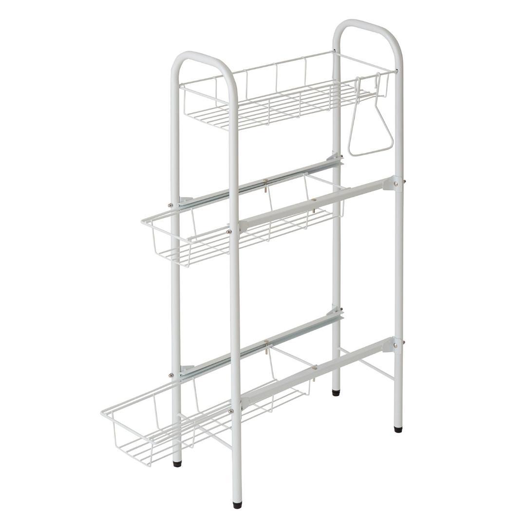 アジャスター 洗濯機横の隙間を有効利用 ランドリーサイドラック