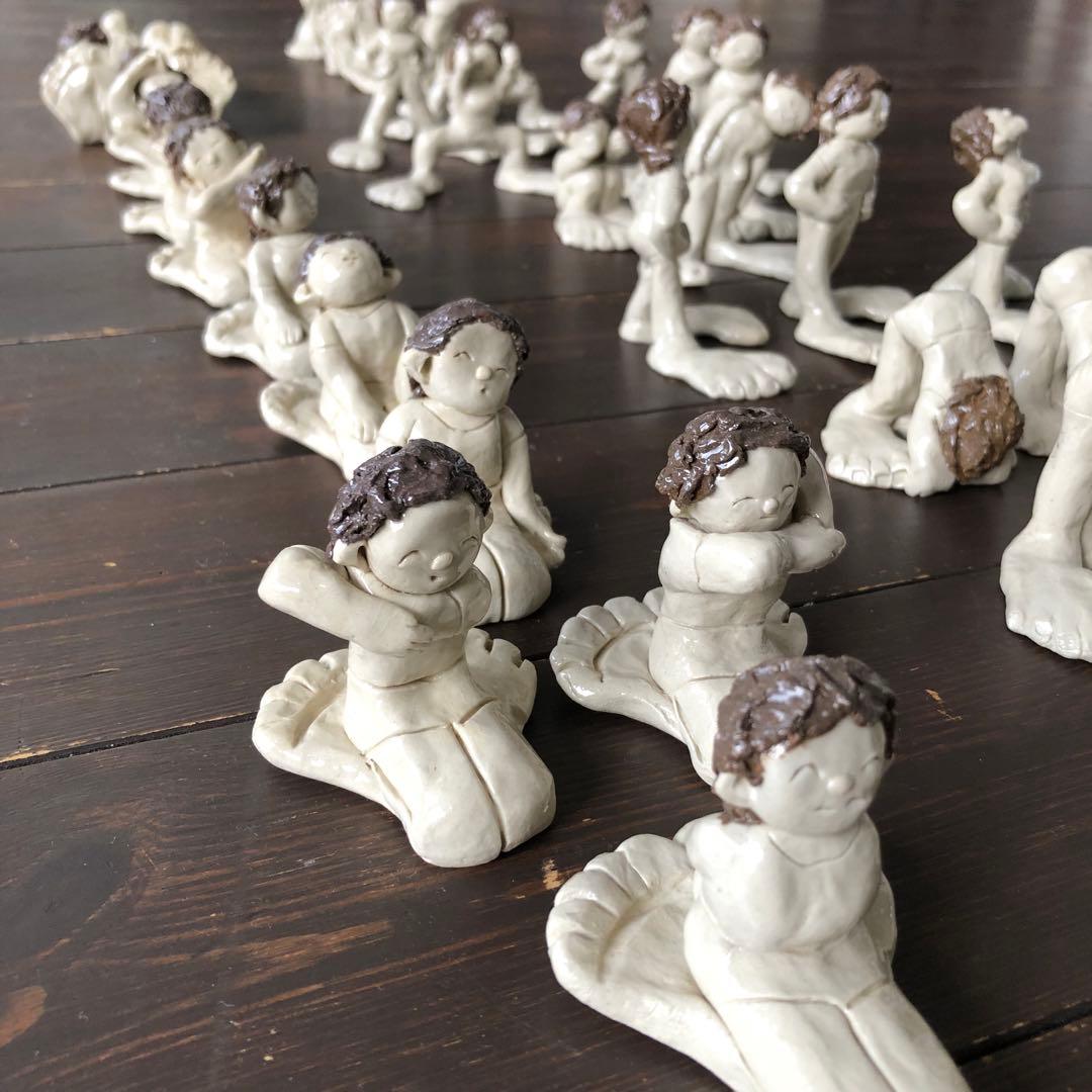 自彊術の陶人形￼