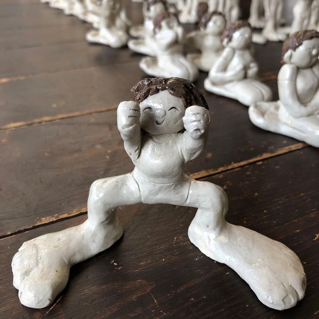 自彊術の陶人形￼