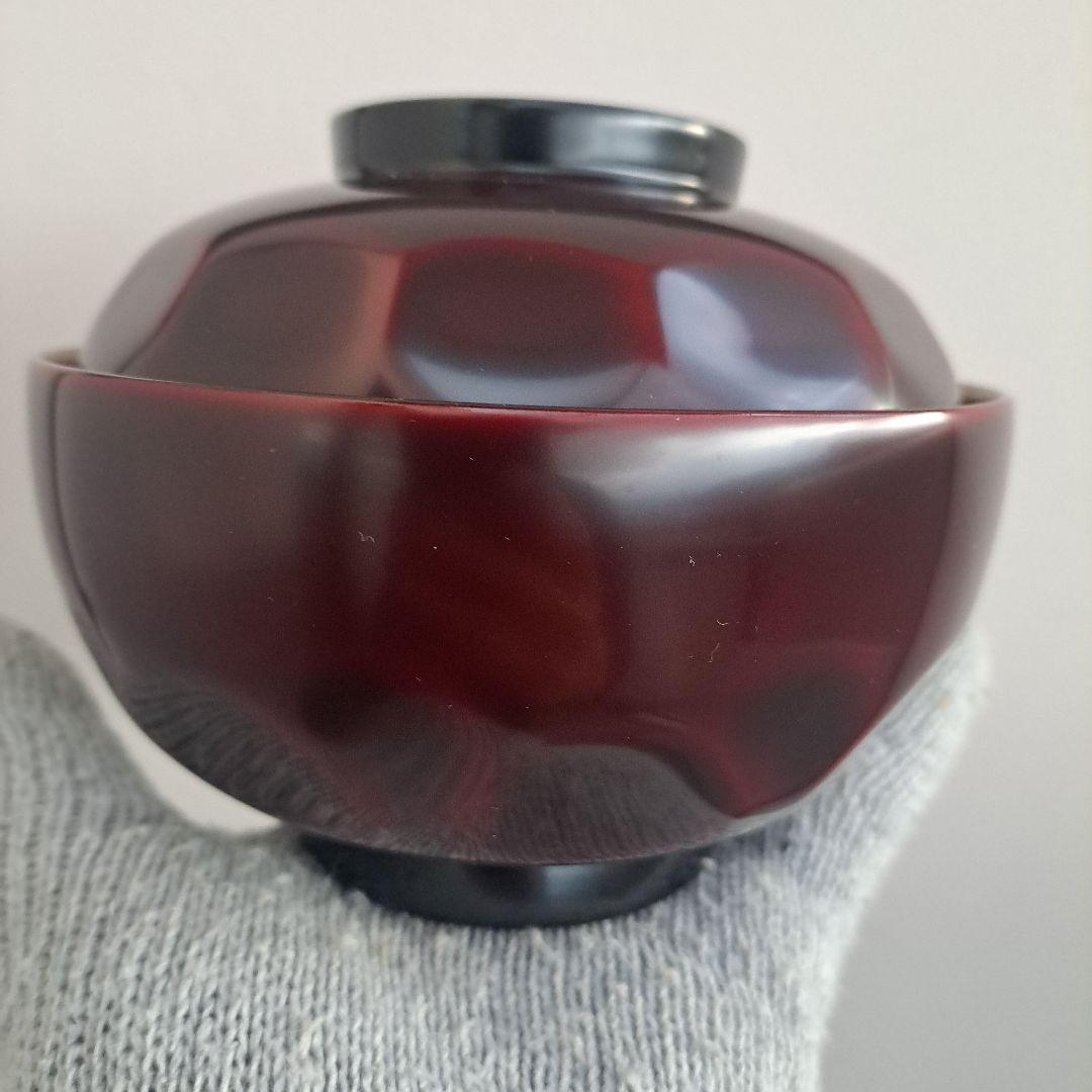 ぷくりん様専用【輪島塗 雪月花蒔絵 煮物椀×5客】布着本堅地 14㎝ 亀甲