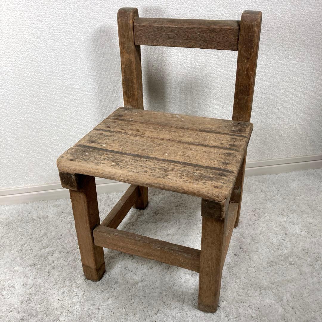 レトロ家具 豆椅子 木製スツール 古道具 古家具 昭和レトロ 飾台