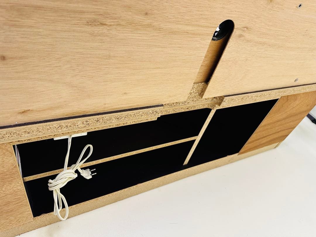 モダンテレビ台 ダークブラウン 引き出し付きテレビ台ハイタイプ