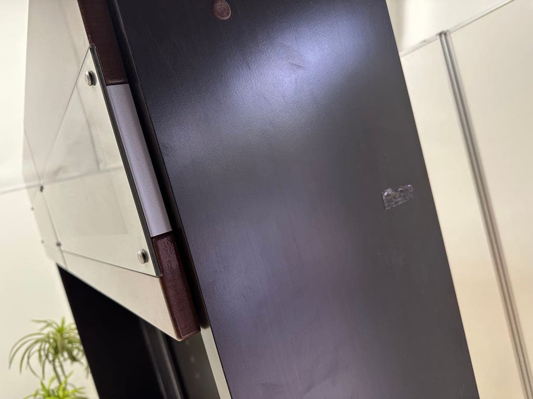 モダンテレビ台 ダークブラウン 引き出し付きテレビ台ハイタイプ