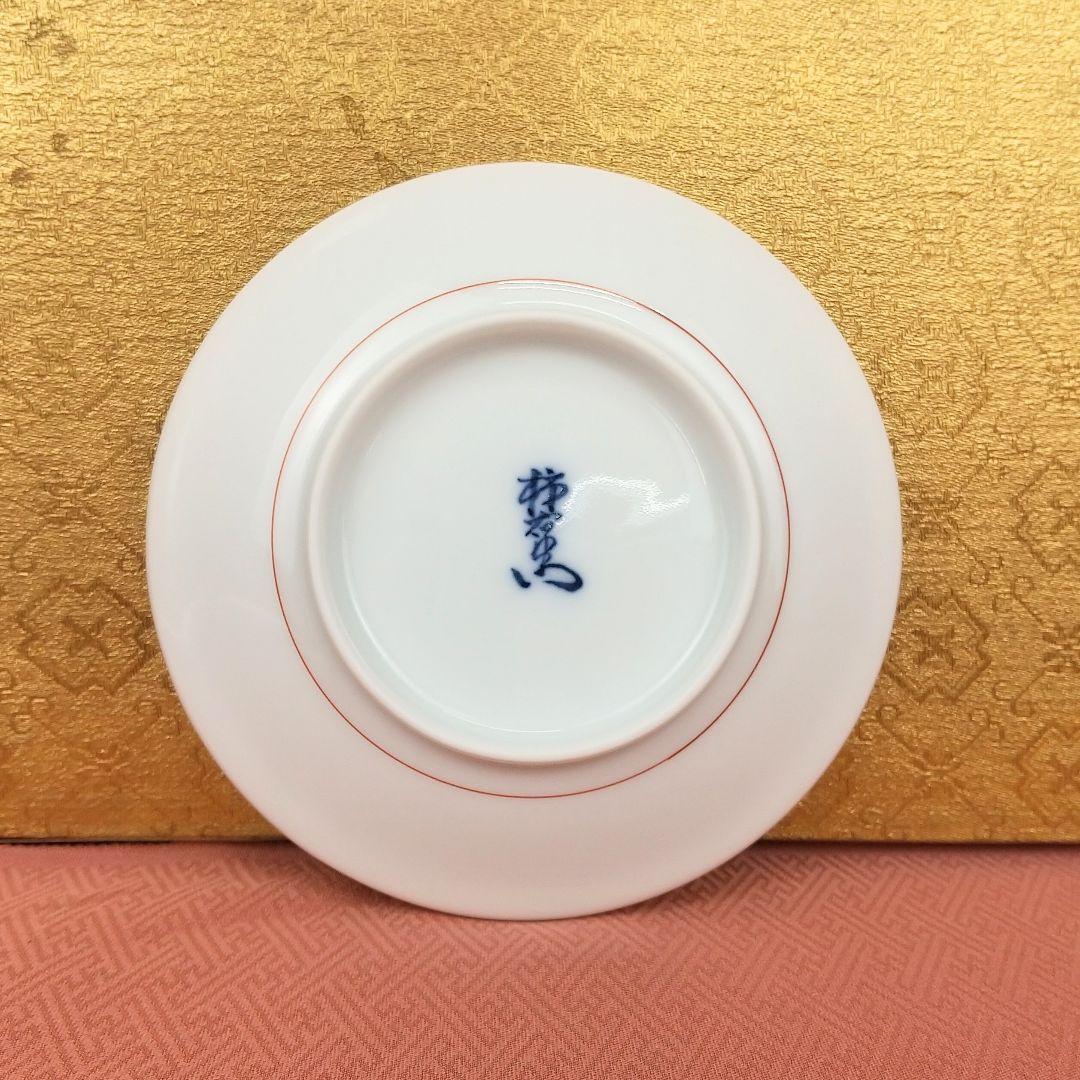 14代酒井田柿右衛門作　染錦秋草鶉文額皿　錦蘭文一輪生　錦蘭文額皿