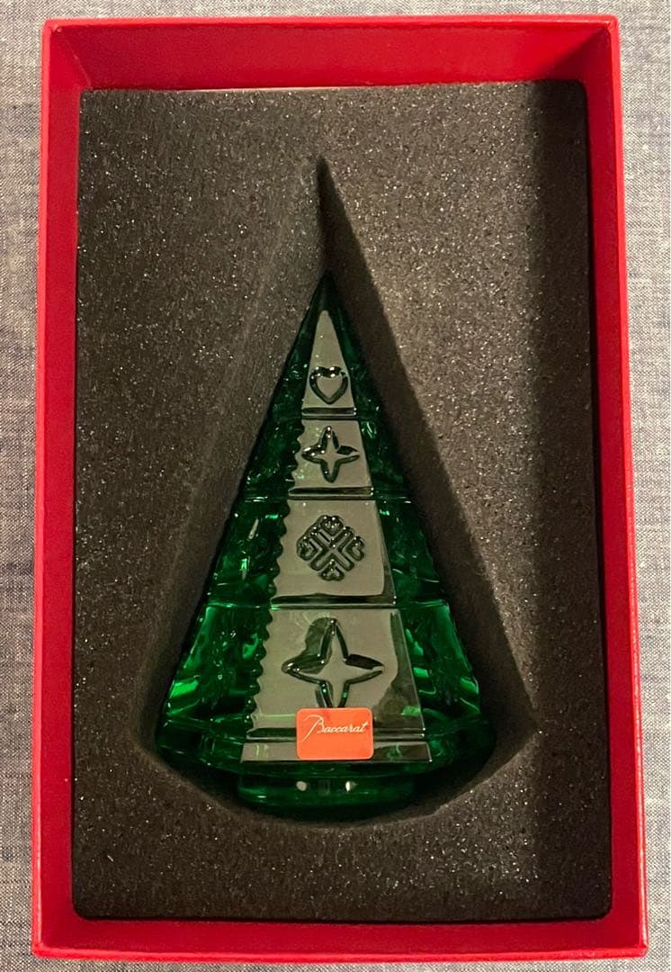Baccarat バカラ　クリスマスツリー　グリーン