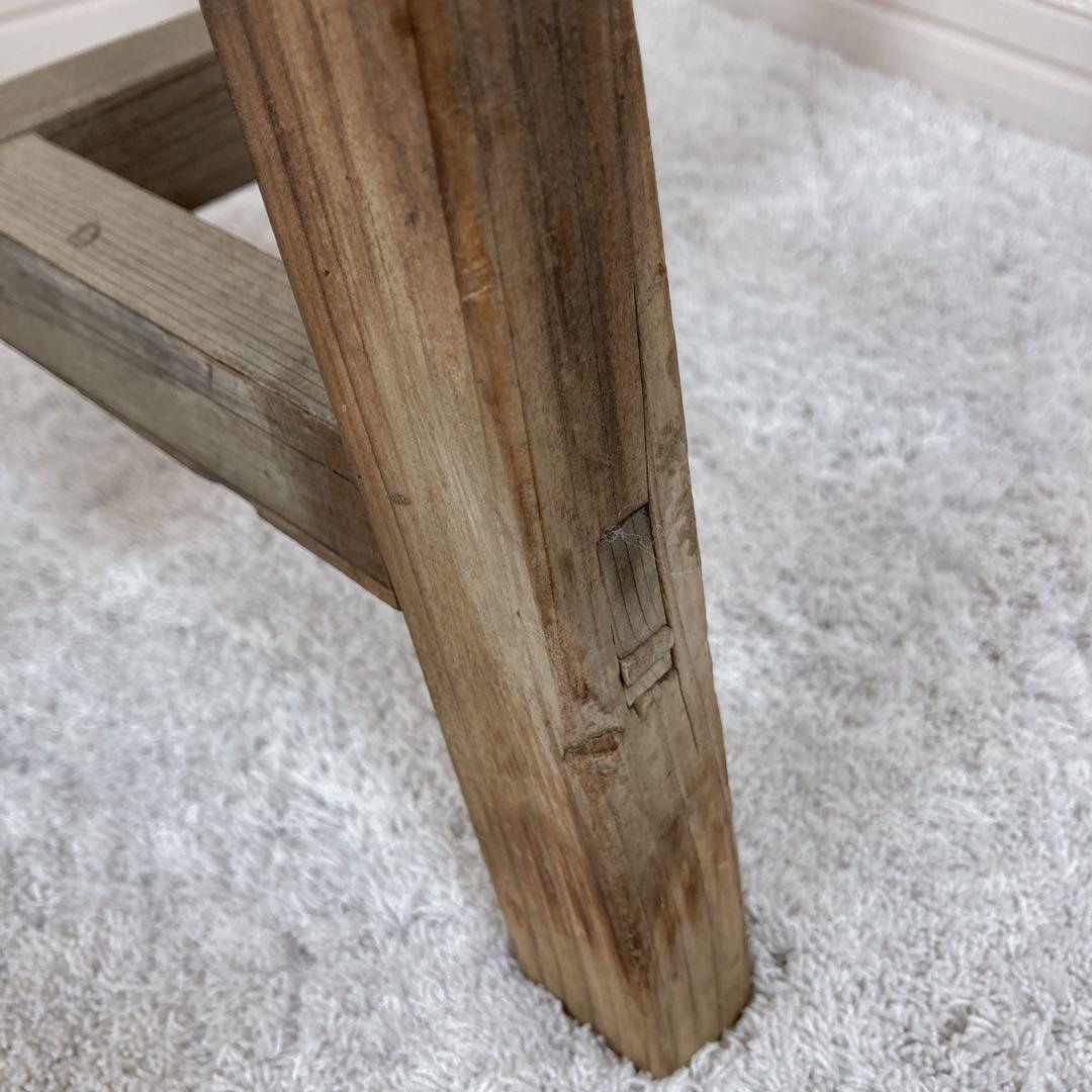 レトロ家具　丸椅子　木製スツール　古道具　古家具　昭和レトロ　飾台　アンティーク