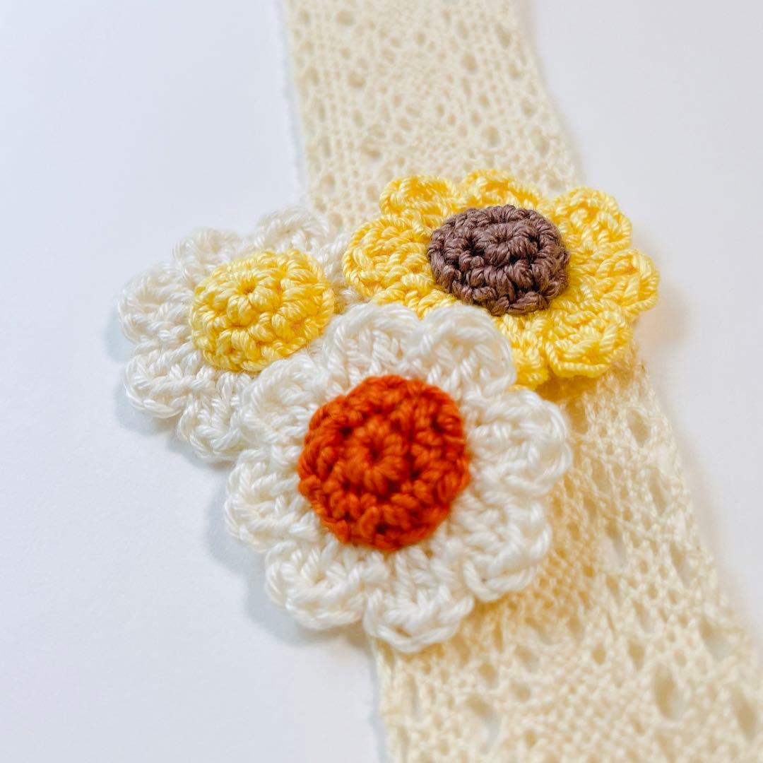 《ぷっくりフラワー》ベビーヘアクリップ ヘアゴム