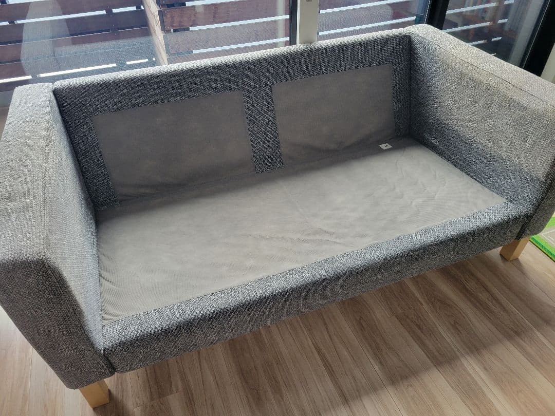 【中古】IKEA Karlstad グレー 2.5人掛け ソファー