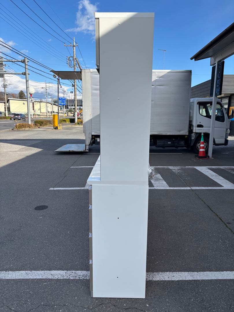 AYANO 綾野製作所 食器棚 キッチンボード ホワイト