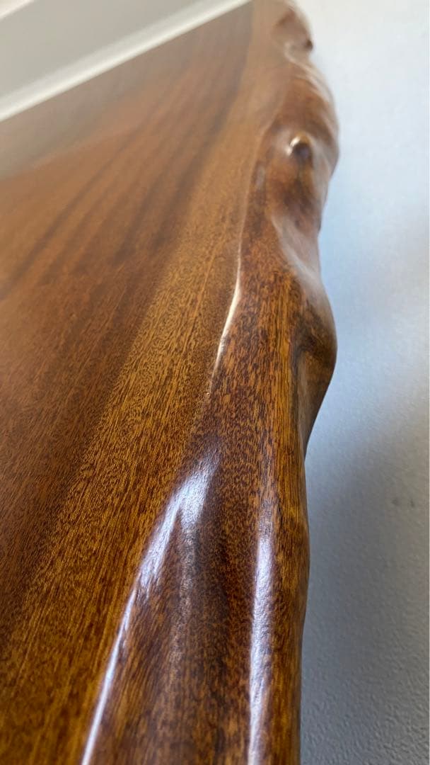 ブラックウォールナット　無垢材　ローテーブル　レア物　高級板　座卓　胡桃