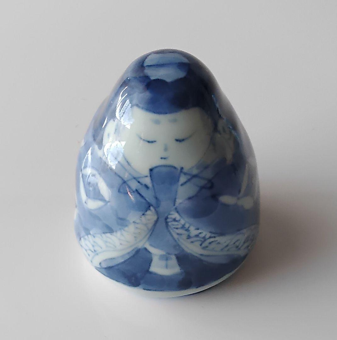 花雛人形　置物　手描き　有田焼　中尾正三郎　伝統工芸士