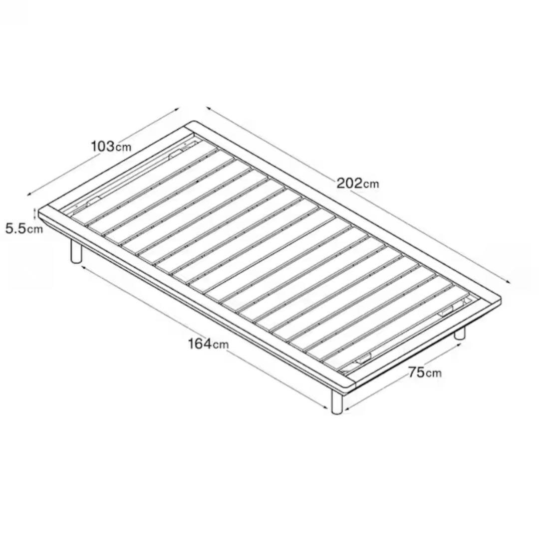 東京世田谷区【引き取り限定】MUJIベッドフレーム　シングル