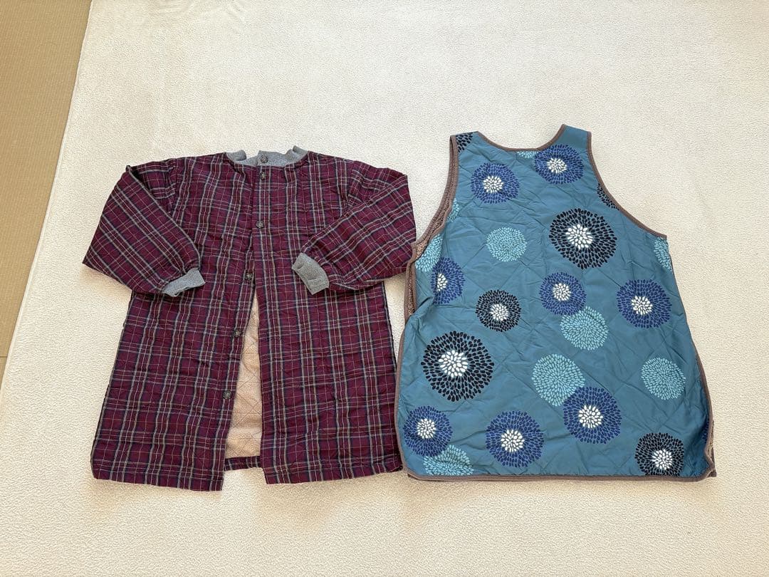 【送料無料】割烹着 エプロン 裏起毛 5着セット