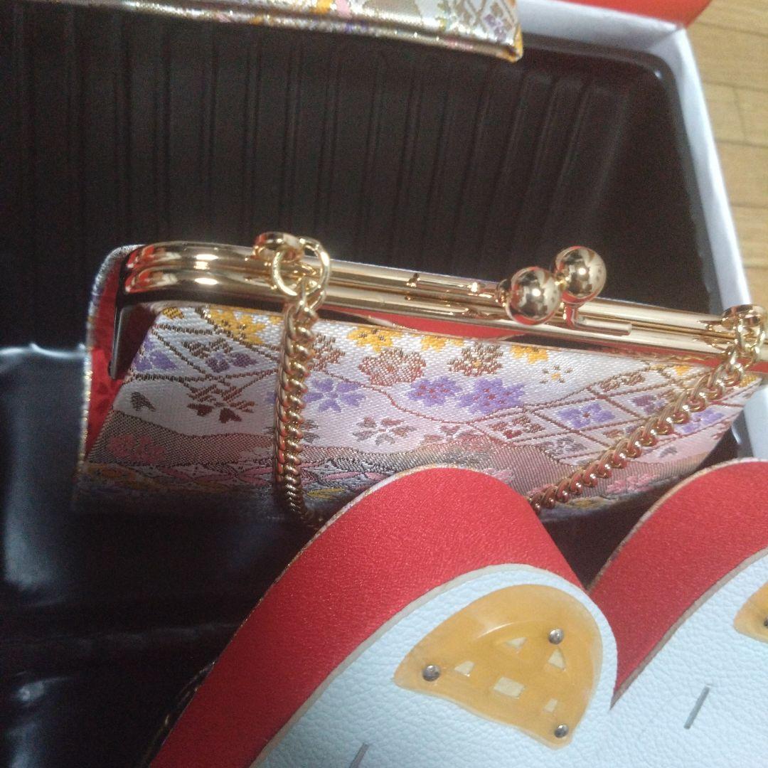 未使用★七歳★帯＆はこせこ草履バッグ